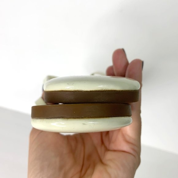 YOSI SAMRA Off-White Roee Patent Leather Flip Flop Thong Summer Sandals Sz 11 - Picture 8 of 11